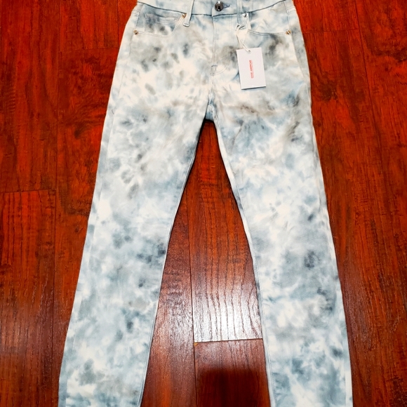Good American good legs cloud blue tie dye jean size 27 new with tag - Picture 1 of 6